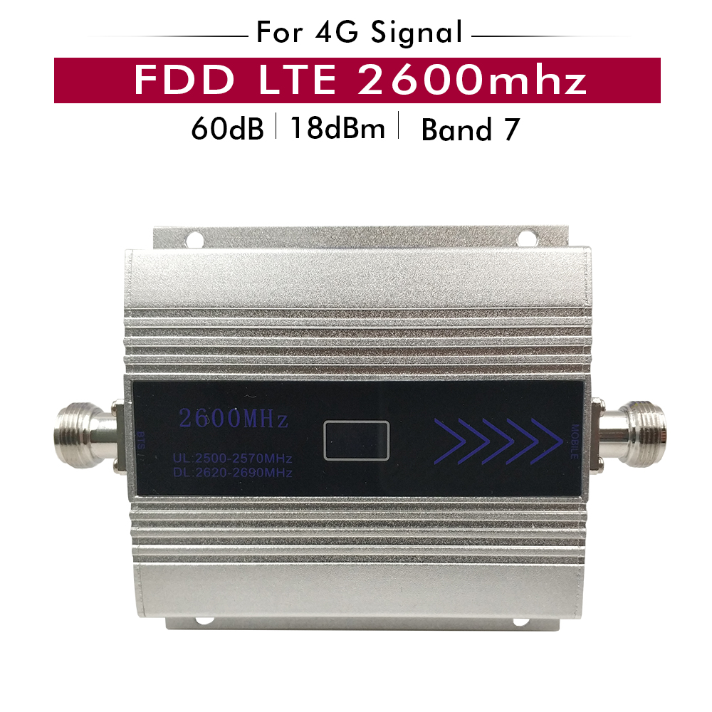 4G Signaal Booster FDD-LTE 2600 (Lte Band 7) mobiele Telefoon Signaal Repeater 4G 2600 Mhz Internet Mobiele Signaal Versterker Antenne Kits