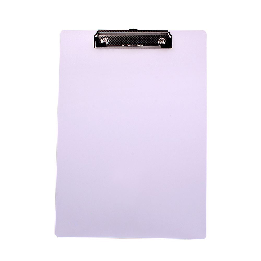 Student Plastic Blue/Black Solid A4 Size Document Clipboard Clip Board With Pen Holder School Office Supplies