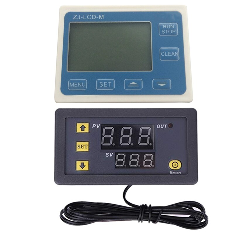 2 Pcs Accessories: 1 Pcs W3230 10A Digital Temperature Controller Thermostat & 1 Pcs Control Flow Sensor Meter