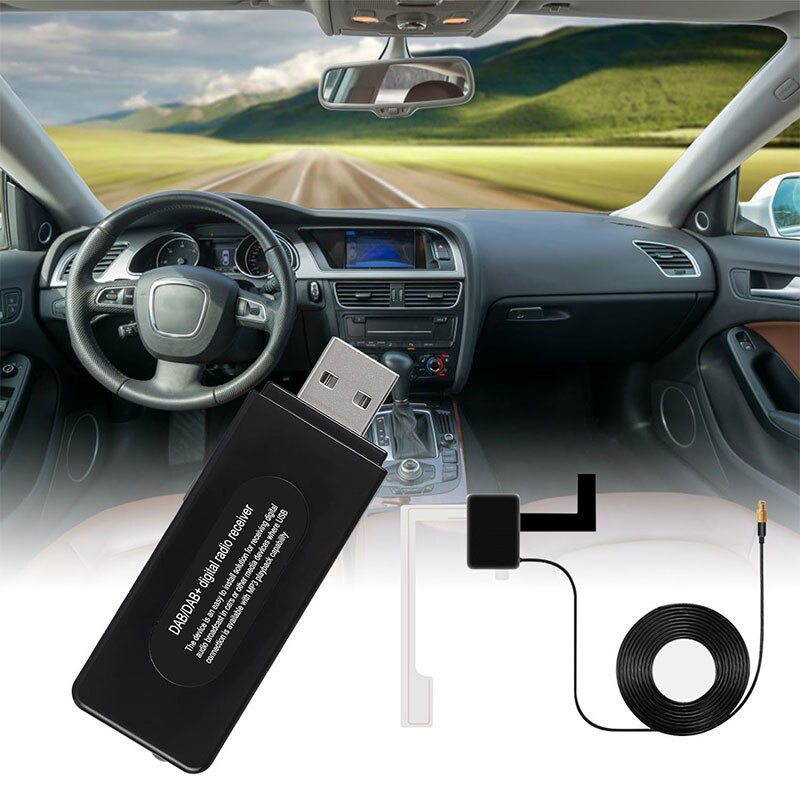 MINI USB GPS Ontvanger Antenne Voor Europa + Android Auto DVD DAB Adapter Voor Android Auto dvd-speler Digitale Auto radio RDS Functie
