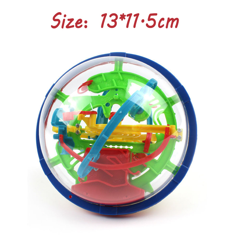 100 trin 3d magisk intellekt labyrint bold til børn balance logik evne puslespil legetøj uddannelsesværktøjer