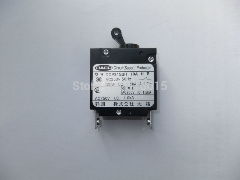 Generator Stroomonderbreker DACO 10A AC250V Circuit Protector fit voor oem EC2500CX generator