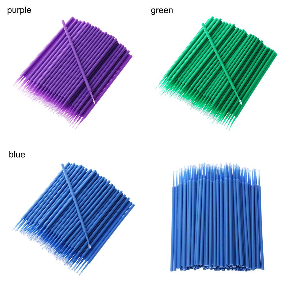 100 Stks/partij Auto Mini Hoofd Borstels Verf Touch-Up Up Verf Micro Borstel Tips Auto Onderdelen Hoofd Mini Spray auto Applicator Stick