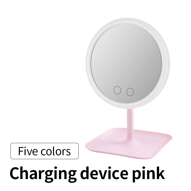 Sminkspegel med led-ljus sminkbord spegel skönhetsring ljus spegel skönhetsverktyg skönhetsverktyg för fotofyllning lampor smal: 4
