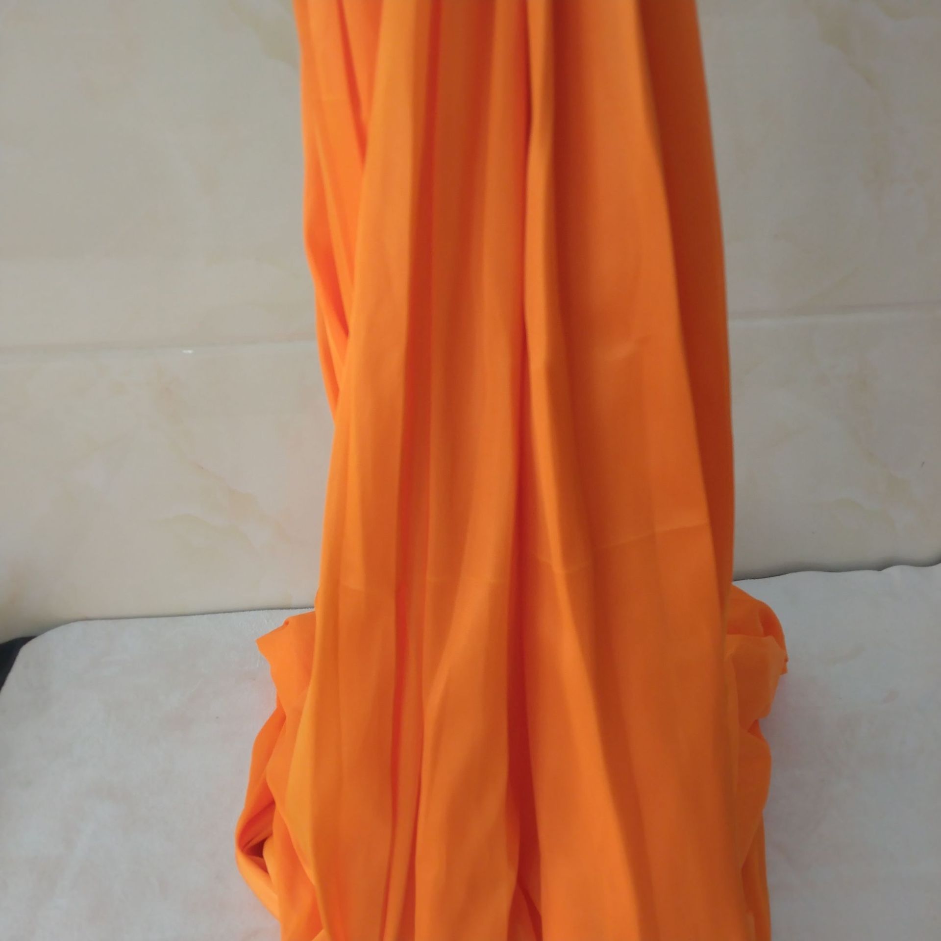 5*2.8M Antenne Yoga Hangmat Set Fitness Yoga Stretch Anti-Zwaartekracht Swing Sling Inversie Riemen Omvatten Daisy ketting/Karabijnhaak: Orange SET