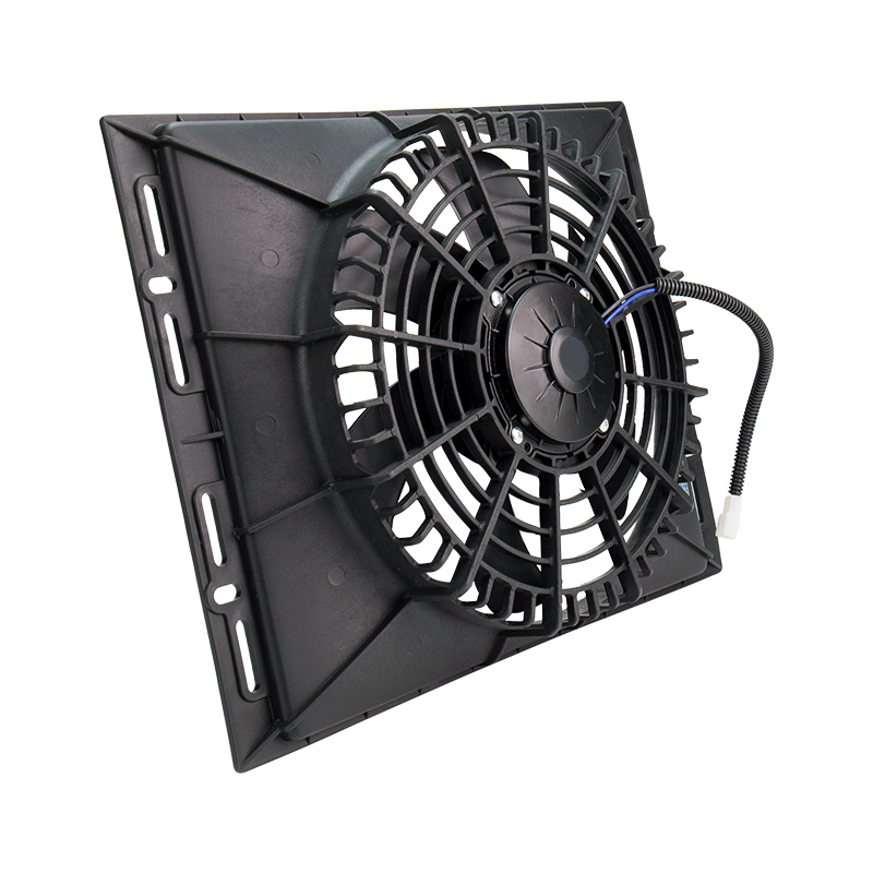 Elektrisk radiator køleblæser 120w 12v 24v bil aircondition kondensator blæser aircondition stangradiator klassisk muskelbil lastbil kondensator