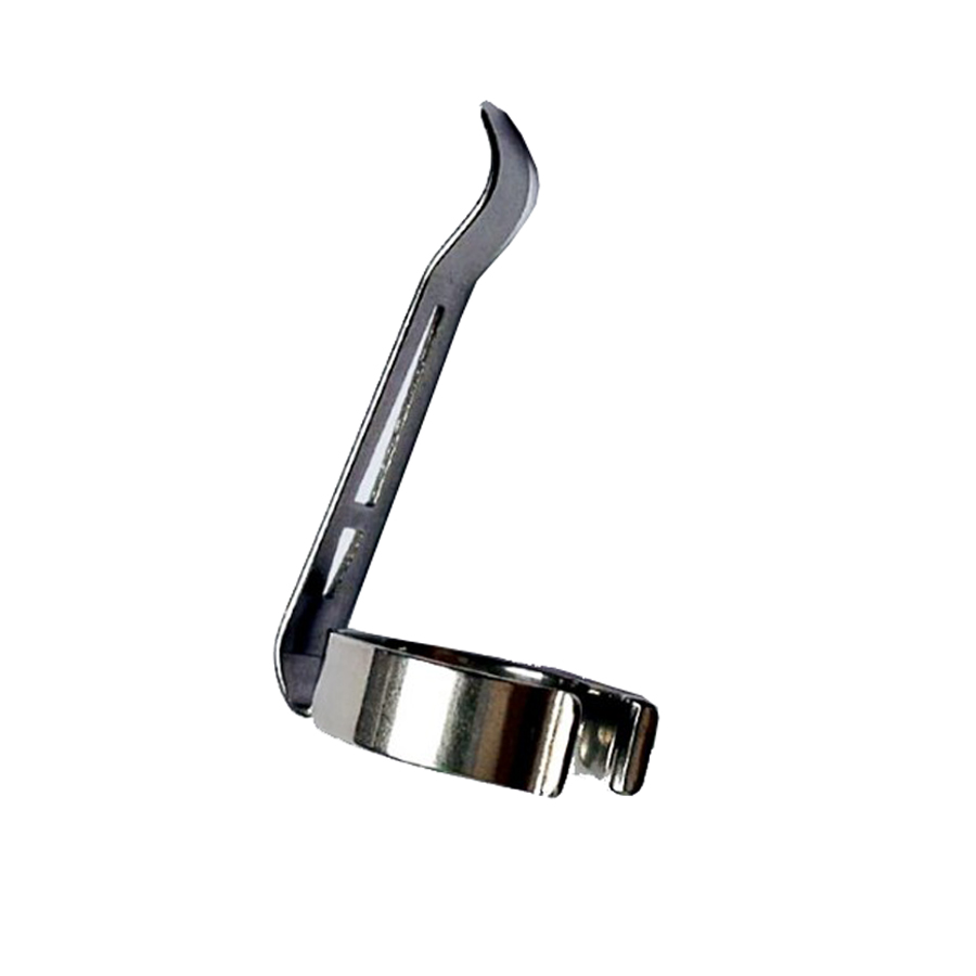 Abrazadera de acero inoxidable plateada para linterna, soporte de montaje para bolígrafo, diámetro del cuerpo de la linterna de 20mm a 24mm, accesorios de iluminación