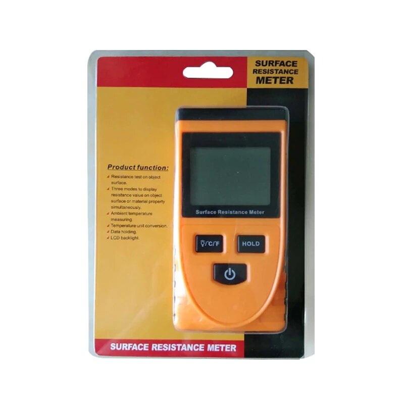 Oppervlakte Weerstand Meter Handheld Aarde Weerstand Meter Meet Instrument Statische Detector Handheld Digitale Weerstand Gereedschap