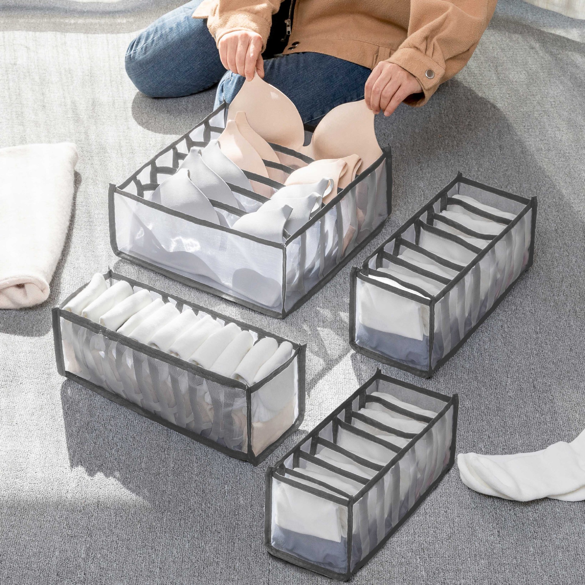 Schrank Veranstalter Unterwäsche Organizer für Kleider schrank Kleider schränke Schublade Veranstalter BH Socken Lagerung Organizer Kasten