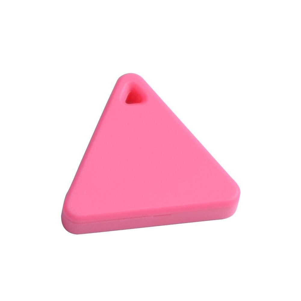 Tragbarer gps-mini-tag, intelligentes dreieck-tracker-gerät, bluetooth-fähig, schlüsselfinder, ortungsgerät mit anti-verlust-alarm für haustier und kind: Rot