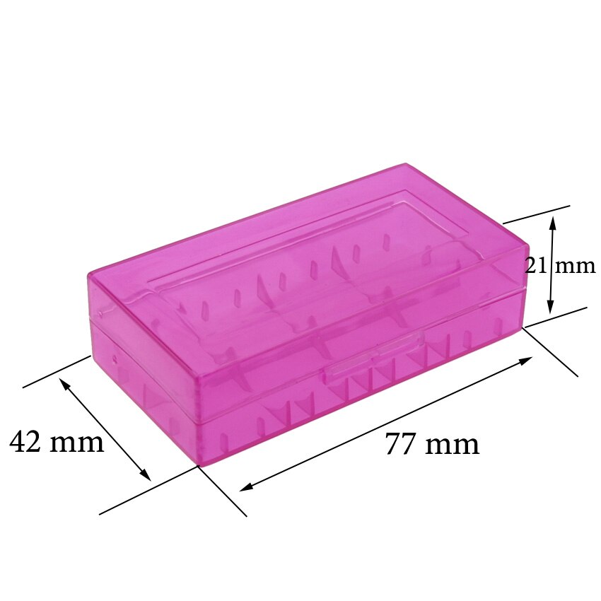 50 Stks/partij 18650 Batterij Case Plastic Transparante Harde 2 Slots Batterij Box Case Houder Opbergdoos
