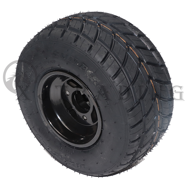 Roue avant de Karting 10x4,50-5, roue arrière 11x7,10-5 avec moyeu de roue en alliage d&#39;aluminium de 5 pouces pour Buggy GO KART ATV UTV