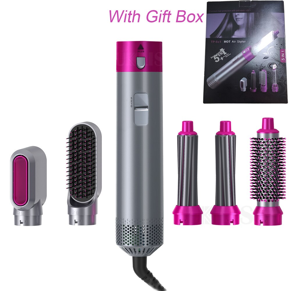 Föhn Borstel Haar Styling Tools Professionele Krultang Föhn Stijltang Haar Krultang Haardroger Air Brush: ons aansluiten / Hairdryer Kit