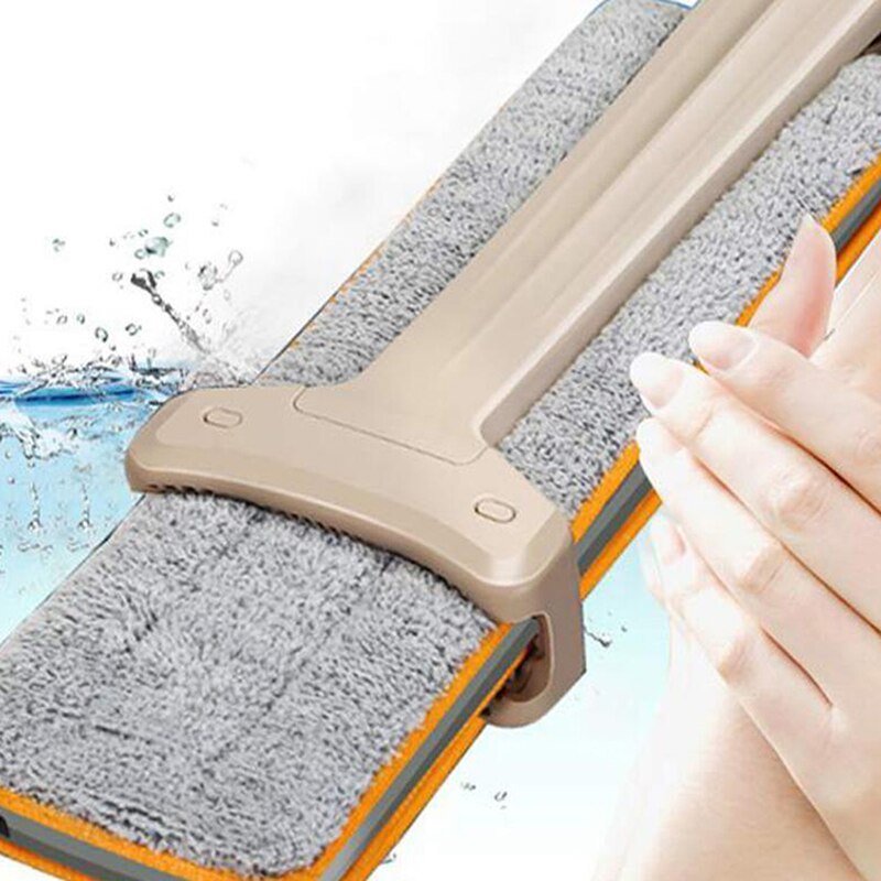 Double Sided Mop Cloth Non Hand Washing Flat Mop Wooden Floor Mop Dust Push Mop Household 6838