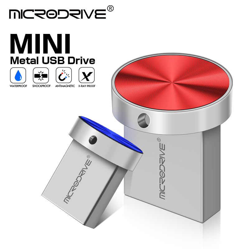 Mini unidade flash usb 4gb 8gb 16gb prata usb 2.0 metal pendrive 128gb 64gb 32gb usb memória vara chaveiro pen drive presente gratuito