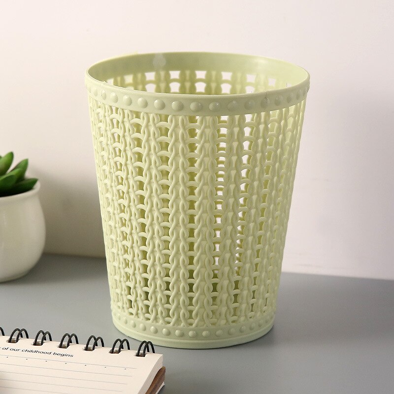 Holle Prullenbak Thuis Mode Desktop Prullenbak Mini Desktop Opslag Emmer: green