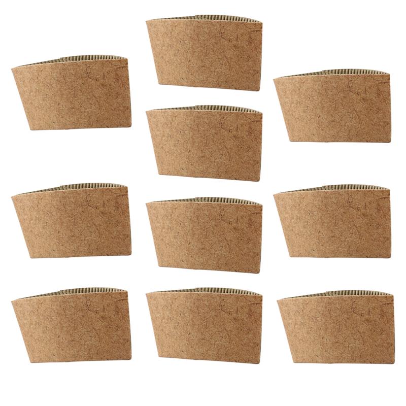 50/100 Pcs Wegwerp Beker Papier Covers Anti-Broeien Warmte-Isolatie Cup Houders Cup Beschermende Voor Thee Winkel Sap koffie: 50pcs S