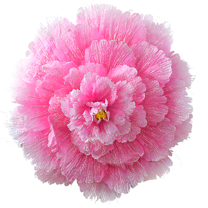 Peony Umbrella Large Dance evening Handflower props Stage performance Games Opening Ceremony Dance props large peonies The Kid: L / Pink