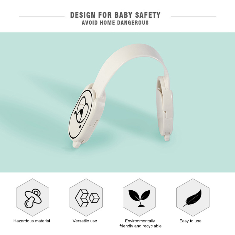 Cerradura de seguridad con dibujos animados para niños, productos de protección para el inodoro, cajón del refrigerador, antirclip, bloqueo de protección de seguridad para armario