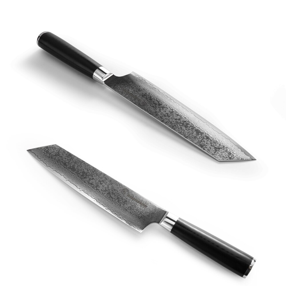 Grandsharp kiritsuke kochmesser, 8.5 cm ( vg10 zoll), 67-- lagig, damaststahl, hochkohlenstoffhaltiger edelstahl, schneidwerkzeug