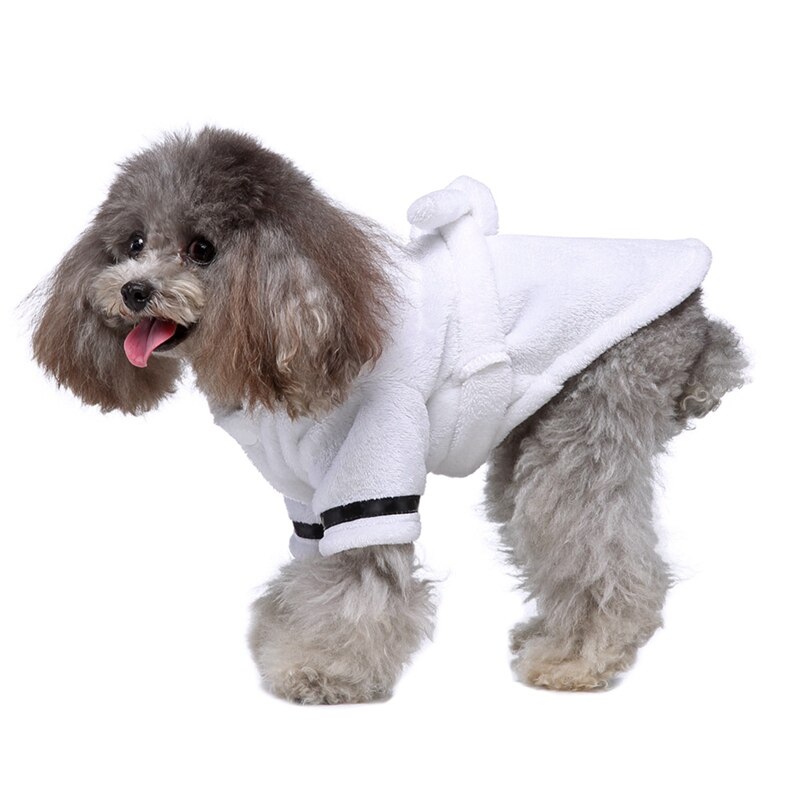 Kat Hond Badjas Pyjama Slapen Kleding Indoor Zachte Huisdier Bad Drogen Handdoek Kleding Voor Puppy Honden