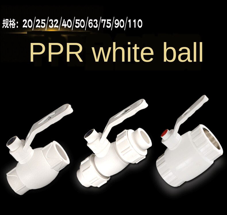 1/2 IN-20 3/4 IN-25 1 inch-32PPR melt ball valve wire wire ball valve live ball valve switch accessories thickened