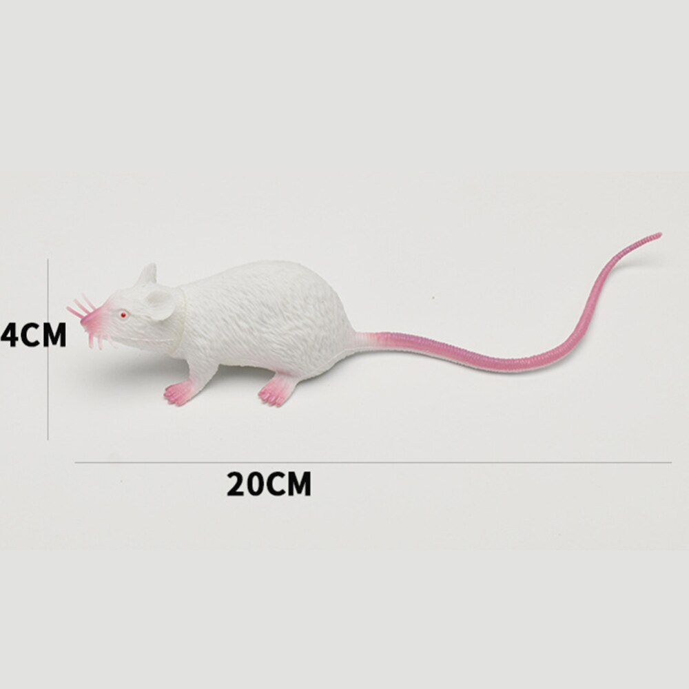 6 stks/set Halloween Funny Mouse Speelgoed Muizen Rubber Muis Ratten Beeldjes Realistische Speelgoed Scary Joke Plastic Craft Grappige Giften