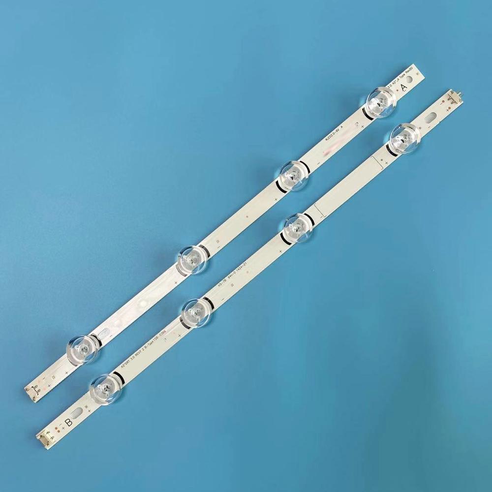 Tira de luces LED de retroiluminación, accesorio para LG 42LB561B 42LB582U 42LB582B 42LB5820 42LB580U 42LB563U 42LB653V 42LB652V 42LB631V, 8 unids/set