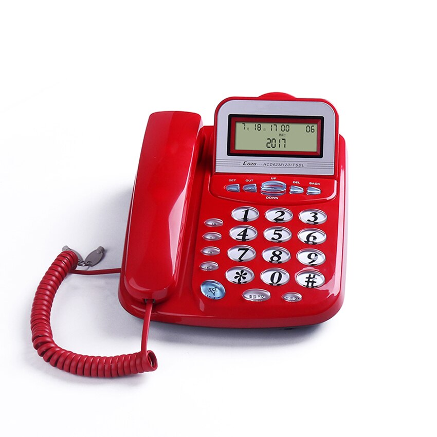 Corded Phone with Speakerphone, Large Tilt Display &amp; Buttons, Caller ID/Call Waiting, 3 Alarm Setting, Do not Disturb Mode