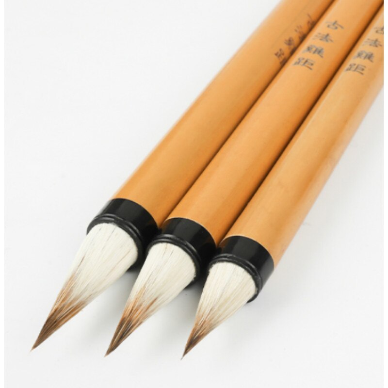 Landscape Ink Painting Calligraphy Brush Pen 3pcs Ancient Crafts Chinese Calligraphy Pen Multiple Hair Brush Pen Set Tinta China