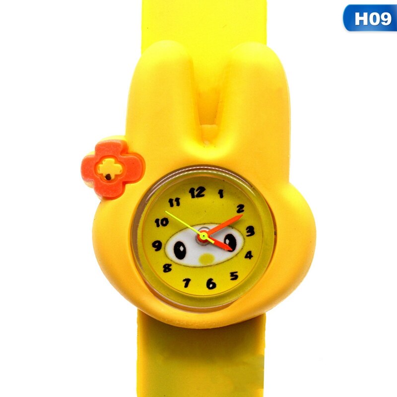 Cute Animal Children Kid Watches Cartoon Electronic Watch Lovely Silicone Strap Watches Clock Wristband Digital Wristwatch Alarm: H09