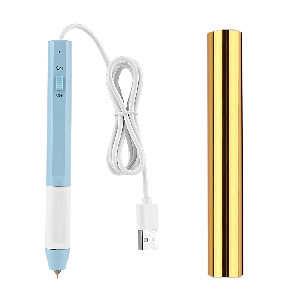 0.8Mm/1.5Mm Tip Praktische Warmte Folie Pen Usb Hittebestendig Handvat Warmdrukfolie Voor Diy handgeschreven Papieren Kaart: 0.8mm