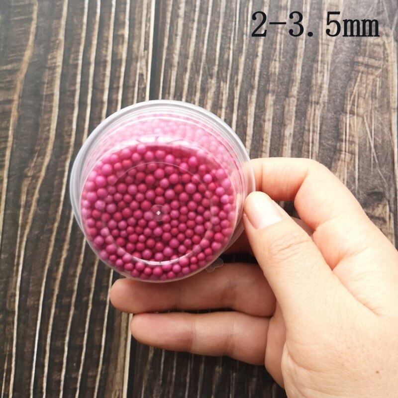 3Boxes Polystyrene Styrofoam Slime Box Foam Beads Snow Mud Particles Accessories Decorative Balls DIY Craft Supplies TOYS BEAD