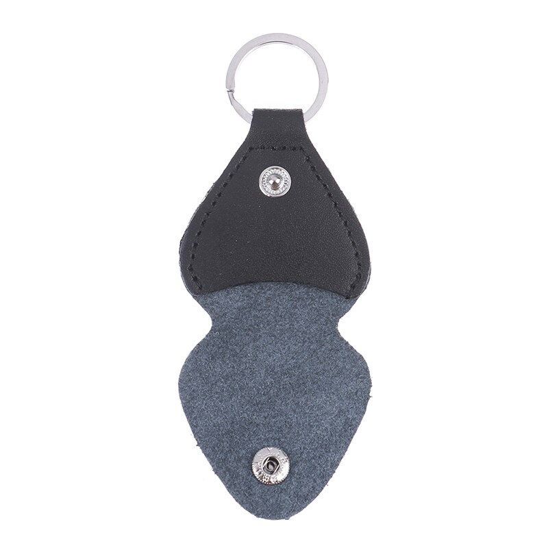 Porte-clés en cuir PU médiator porte-clé porte-clés Plectrums sac étui fournitures