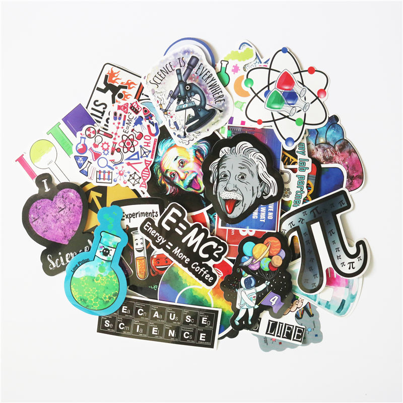 TD ZW 51Pcs Science Chemistry Lab Stickers For Wat... – Grandado
