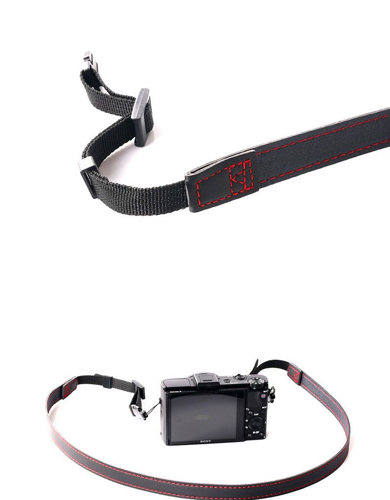 En Cuir Pu Épaule Cou Sangle pour Panasonic Lumix ZS70 ZS200 ZS100 TZ110 TZ100 TZ90 TZ95 LX100 LX15 LX10 LX7 LX5 LX3 LX1