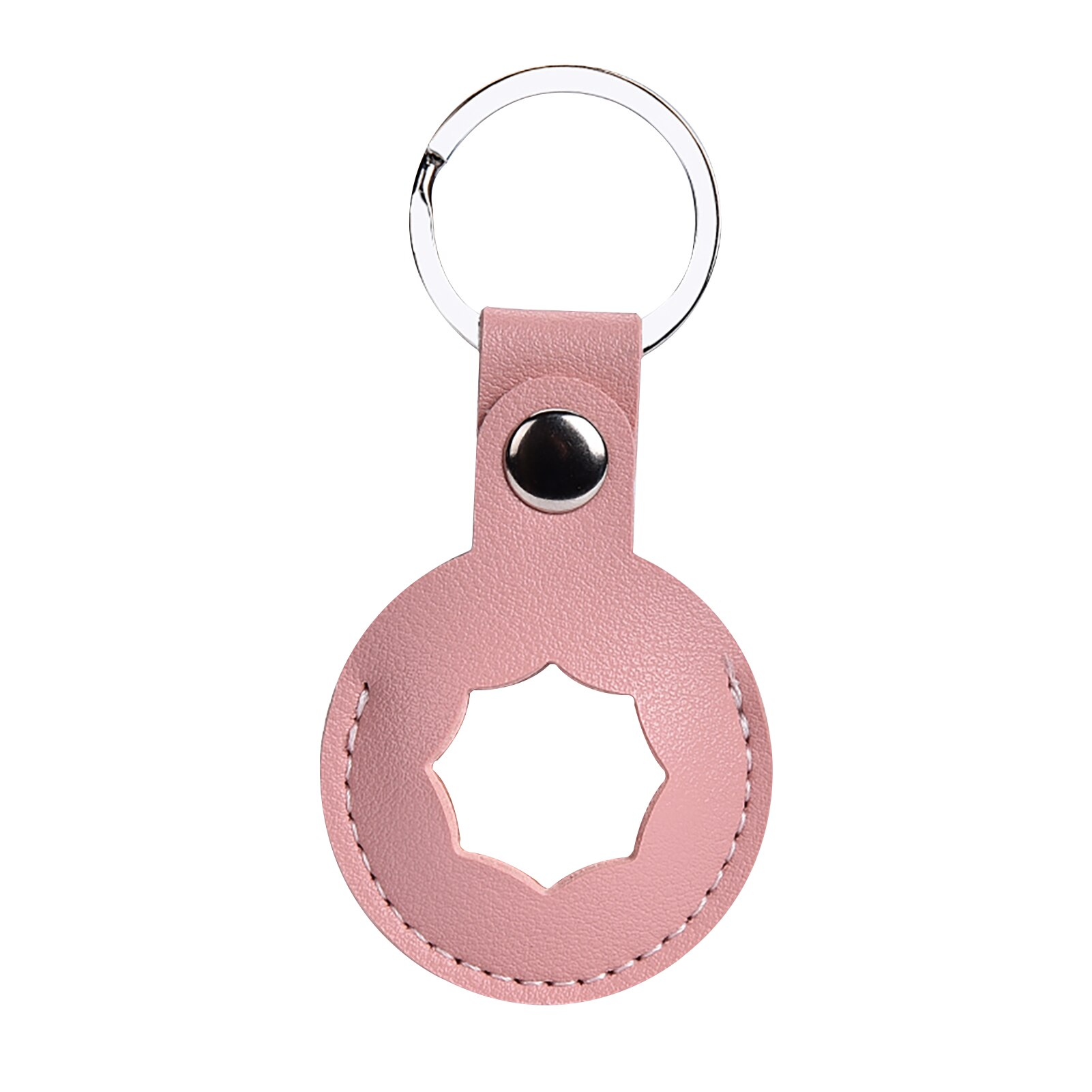 Schutzhülle für smart tracker, weich, tragbar, kratzfest, stoßfest, waschbar, mit haken zur aufbewahrung, passend für airtag: Rosa