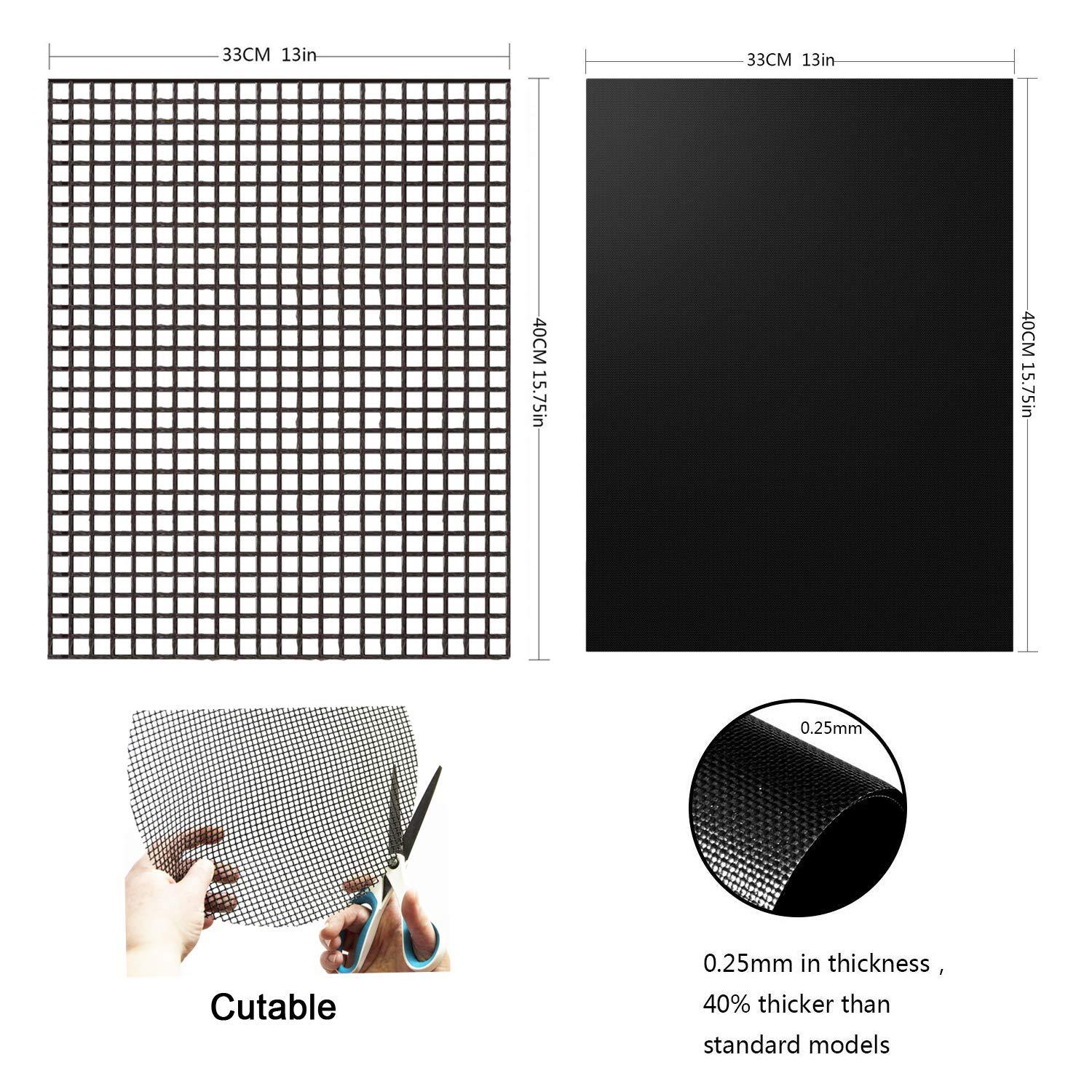 Non-stick BBQ Grill Mat Barbecue Baking Pad Reusable Barbecue Grill Mesh Mat For Outdoor Cooking BBQ Grill Accessories