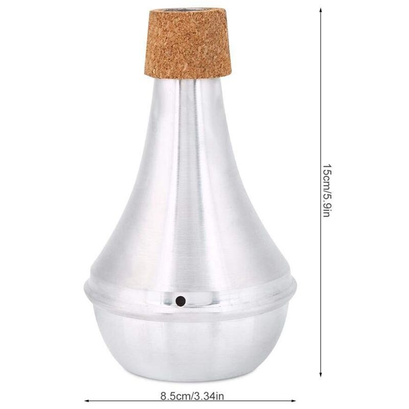 Trompet fluisterdemper, lichtgewicht aluminiumlegering oefendemper muziekinstrument onderdeel accessoire