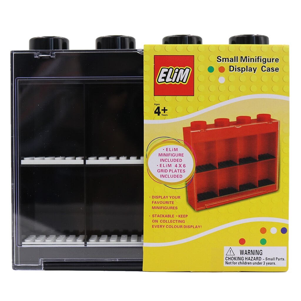 Acrylic Plastic Display Case Box 21x5.5x18cm Self-Install Dustproof for Figure: Black