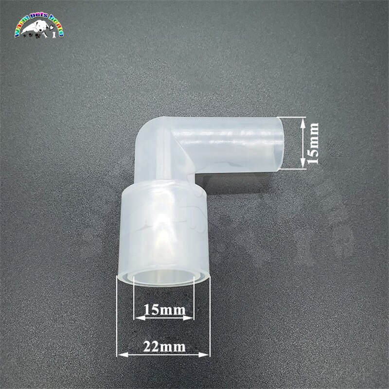 Anesthesia Tube L-shaped Connector Elbow Circuit Inside Outside Male and Female Tracheal Intubation Connector 90 Degree: no hole / 10 pieces