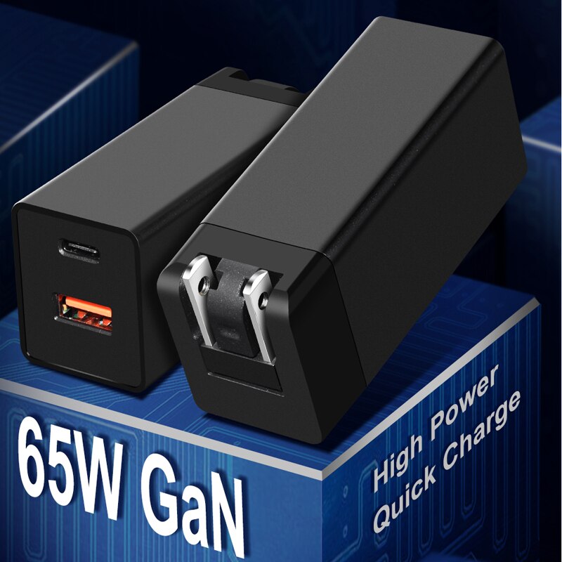 65W GaN USB typ C ładowarka szybka ładowarka ścienna telefon komórkowy Adapter PD3.0 USB C szybka ładowarka typu C QC 3.0 dla iPhone 13