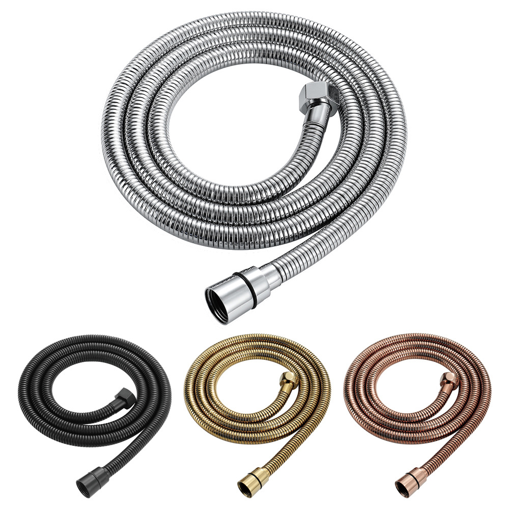 1.5m Bathroom Shower Hose, Multi-color Stainless Steel Hose, Copper Double Buckle Shower Hose Shower Accessories Shower Hose