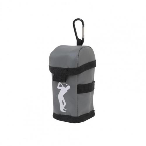 3 Golf Ball Holder Pouch Quick Access Moisture-proof Stylish Soft Golf Ball Protective Storage Bag for Golf Ball: Grey