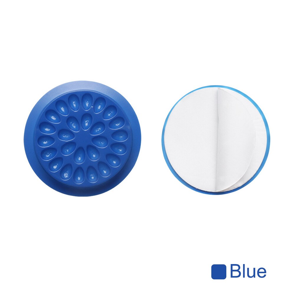 10 stücke Kleber Dichtung Pad Für Wimpern Verlängerung Transparent Kleber Halter Wimpern Kleber Kunststoff Kleber Palette Paste Eeyelash Werkzeuge: Blue With Base