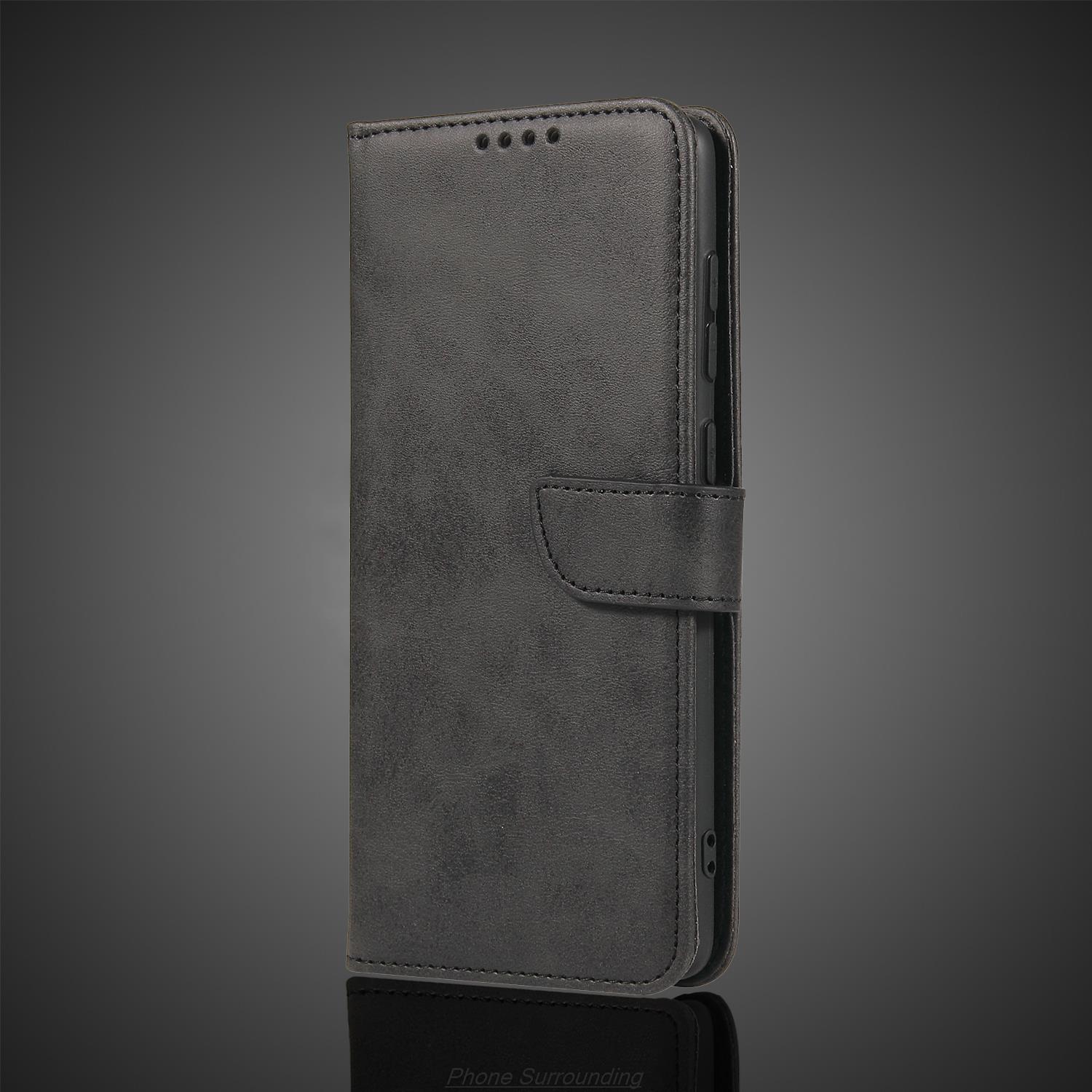 Xiaomi mi note 3 -skal plånbok flip-fodral läderfodral till xiaomi mi note 3 pu lädertelefonväskor skyddande hölster fodral skal: Svart / Fodral och rem