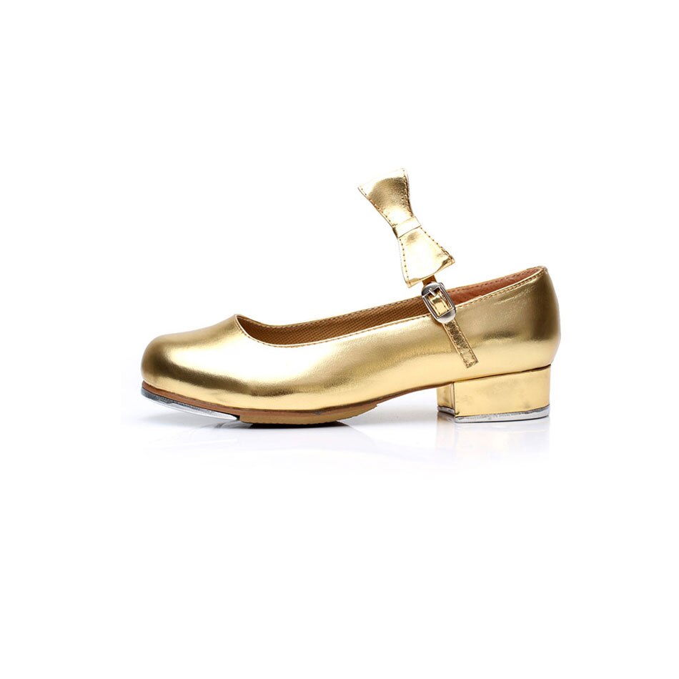 MSMAX YZ-06 Kinderschoenen Meisjes Tap Schoenen Professionele Dansschoenen Goud Vierkante Hak Podium Tap Schoenen Voor Kids