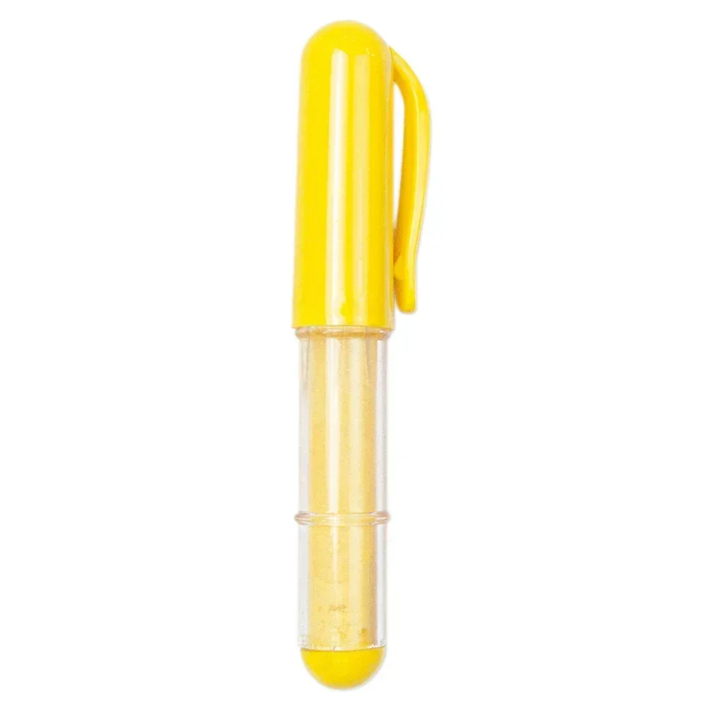 Marcadores de tela de tiza de costura coloridos, accesorios de costura, lápices de tiza para ropa, marcadores de tela, accesorios de costura, herramientas de bolígrafo para ropa: YELLOW