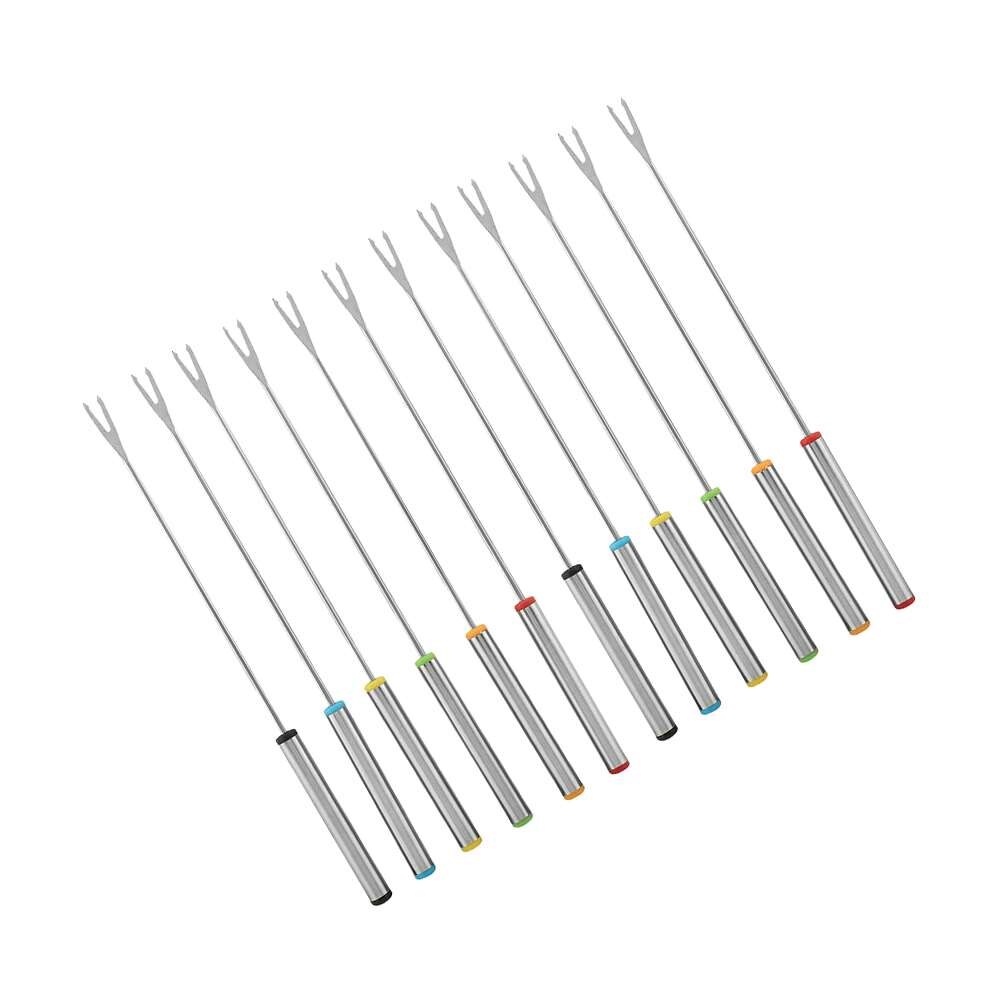 6 sztuk czekoladowe widelce ze stali nierdzewnej kuchnia ser owoców widelec deserowy fondue topnienia szpikulec akcesoria robić żywności