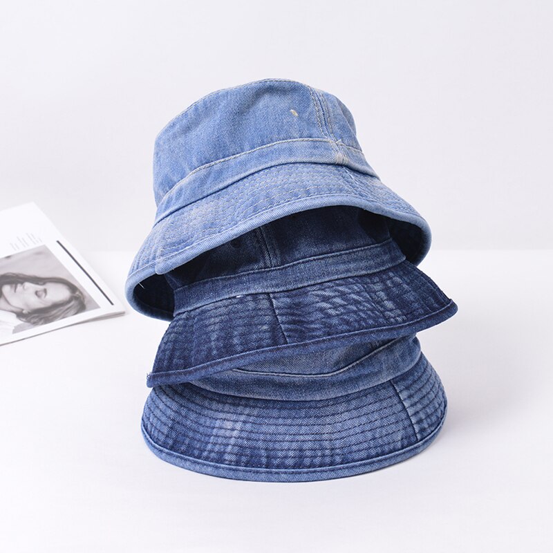 Nuovo 2021 cappello da pescatore pieghevole cappello da pescatore in Denim lavato cappelli Unisex moda Bob Caps Hip Hop Gorros uomo donna cappello da pescatore Panama